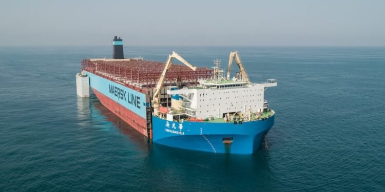 Photos: Cut Up Maersk Honam Heads to South Korea for Rebuild
