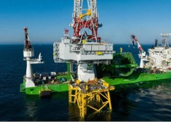 DEME Offshore's Flagship Vessel  'Orion' Installs Fécamp Substation