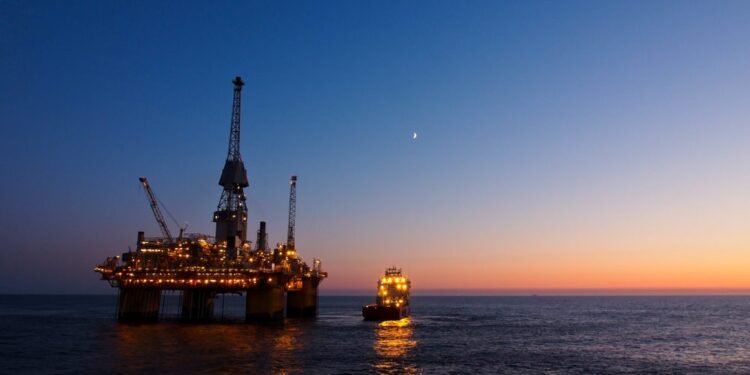 offshore oil and gas rig