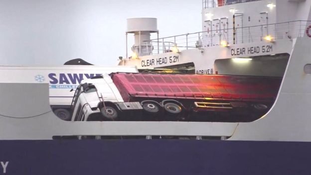 Vehicles Toppled Aboard P&O Ferry Due to Heavy Weather