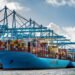 North American Container Handling Record Set in Los Angeles-- 27,846 TEU Moved Eleonora Maersk Los Angeles Record