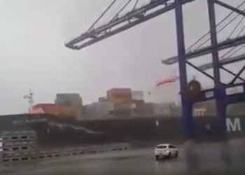 Video Shows Violent Mooring Line Break in Brazil