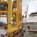 ship hits crane barcelona