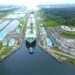 Panama Canal Sets New Annual Tonnage Record in 2018 expanded panama canal