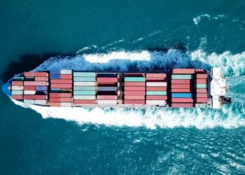 container ship at sea