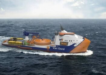 VIDEO: Hull of Van Oord's New Cable Layer Launched in Romania