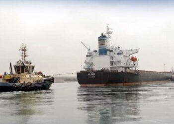 Photos: Bulker Carrying Ukrainian Corn Briefly Grounds in Suez Canal 