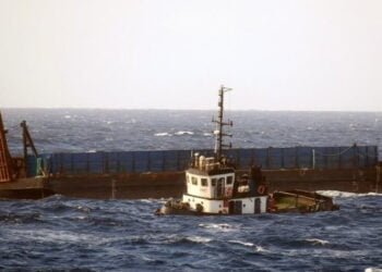 Photos: Royal Navy Rescues Tug in Distress off Anguilla