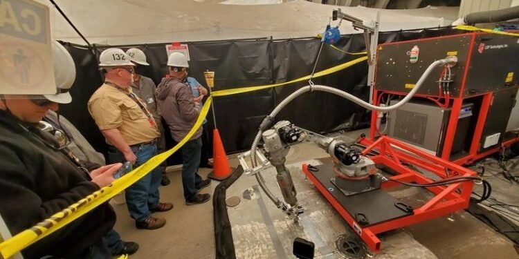 Portable Laser Shock Peening System Demonstrated for the US Navy