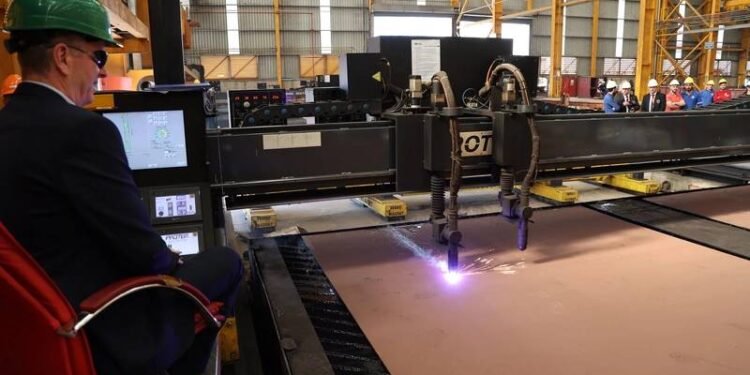 First Steel Cut for CMAL's New Islay Ferries