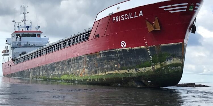 Salvage Plan Approved for Cargo Ship Aground on Pentland Skerries
