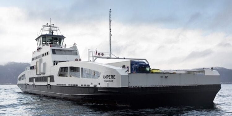 all-electric ferry ampere