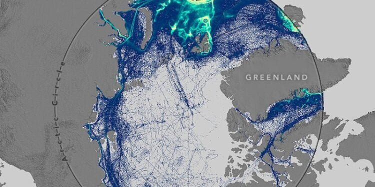 Researchers Map Seven Years of Arctic Shipping
