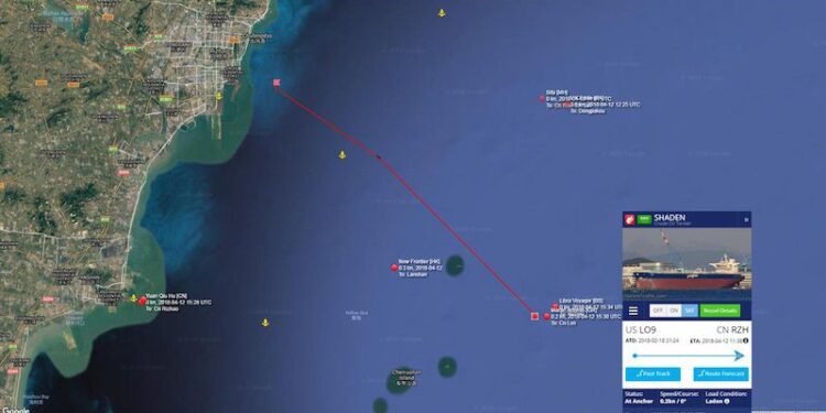 Saudi Supertanker Fully Laden with American Oil Arrives Off China