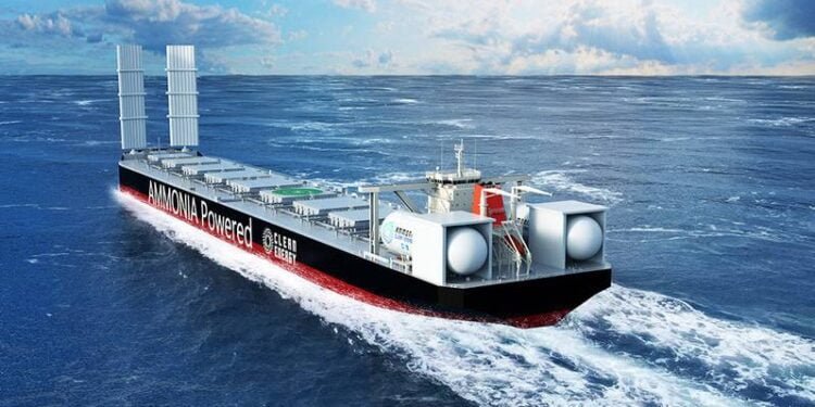 MOL's Ammonia-powered Bulk Carrier Design Gets AIP from ClassNK