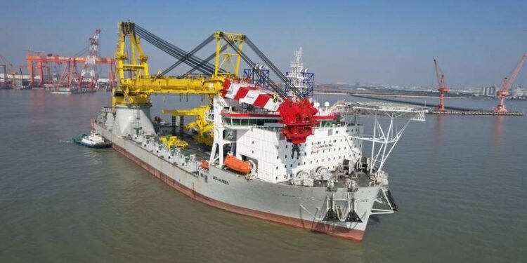 VIDEO: Jan de Nul's Les Alizés Vessel Departs China for First Offshore Wind Mission in Germany