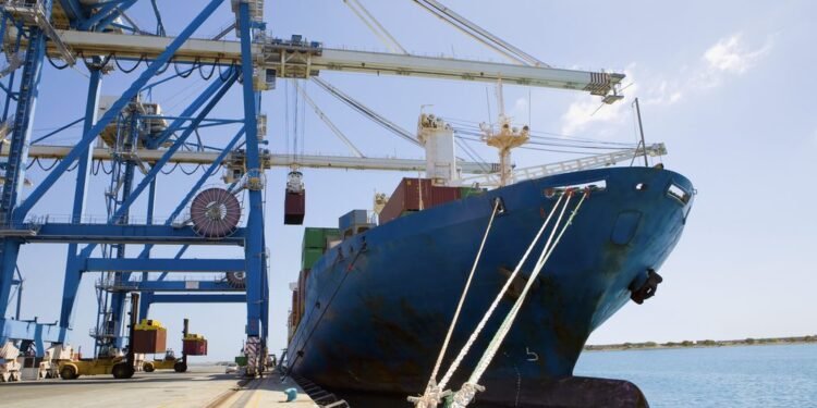 cargo ship in cyprus port