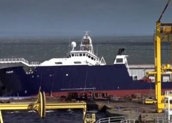 Research Vessel Falls Over in Scottish Dry Dock with Many Injured
