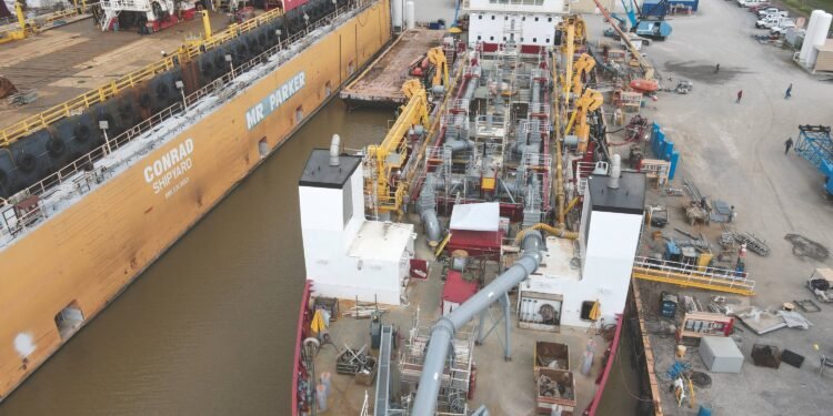 Inside the Galveston Island Hopper Dredge Design