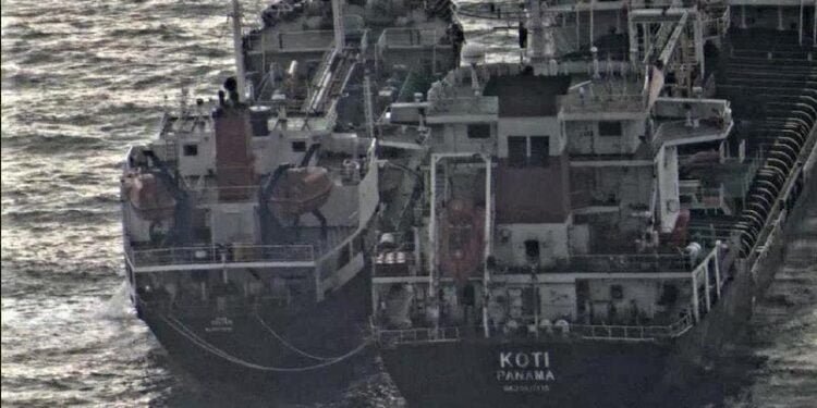 North Korea oil transfers at sea