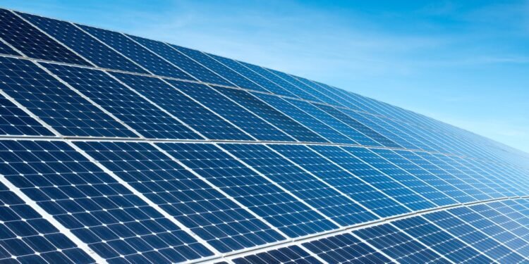 offshore solar panel farm