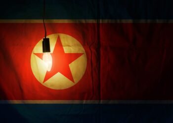 north korea flag