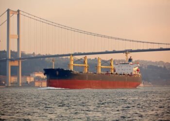 ship in bosphorus strait