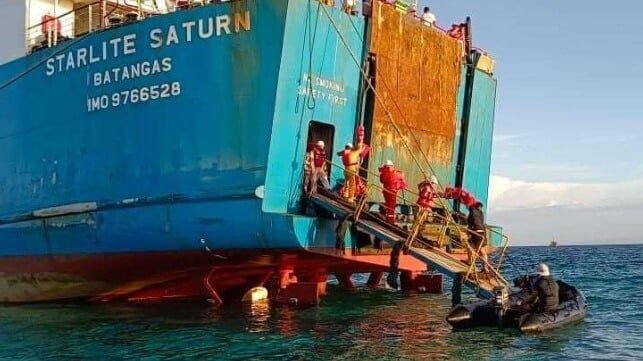 Philippine Coast Guard Rescues 88 Passengers From Grounded Ferry