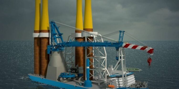 Dutch Company Launches Wind Turbine Foundation Installation Vessel Design