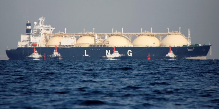 LNG Tanker At Sea
