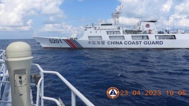 China Coast Guard in "Dangerous" Close Encounter in S. China Sea