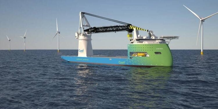 Ulstein to Design Cyan Renewables' Offshore Foundation Installation Vessels