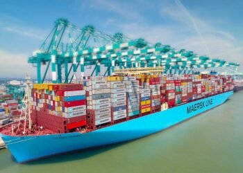 Mumbai Maersk at the Port of Tanjin Pelepas