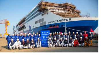 Finnlines’ Second New Superstar RoPax Vessel Launched