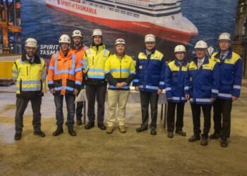 Rauma Begins Building Second LNG Ferry for Spirit of Tasmania