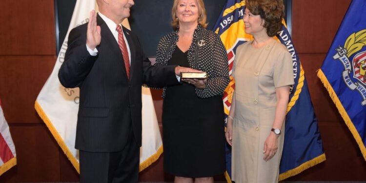 Rear Admiral Mark Buzby Sworn In as U.S. Maritime Administrator