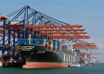 Hanjin Containership In Port