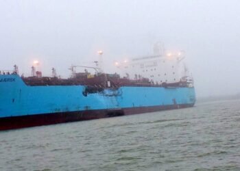Collision near Morgans Point in Houston Ship Channel