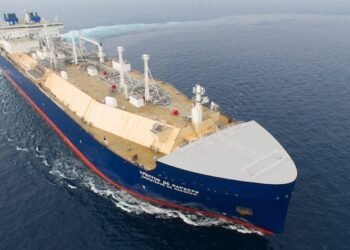 File photo: The ice-class ARC7 LNG carrier Christophe de Margerie during sea trials.