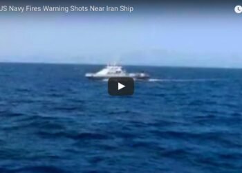 WATCH: Video Shows U.S. Navy Vessel Fire Warning Shots at Iranian Vessel