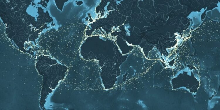 This Mesmerizing Interactive Map Displays Ship Movements Across the Globe