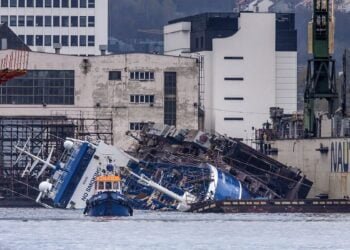 capsized dry dock