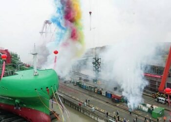 First LNG Bunker Ship Launched in China for Fratelli Cosulich Group