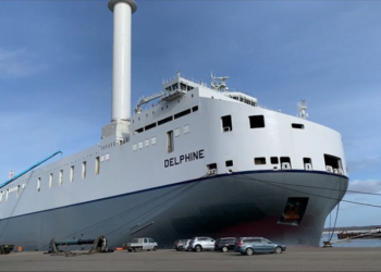 CLdN Car Carrier Fitted with Rotor Sails
