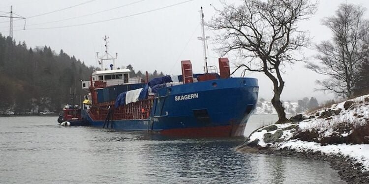 Cargo Ship Aground in Sweden Cargo Ship Aground in Sweden