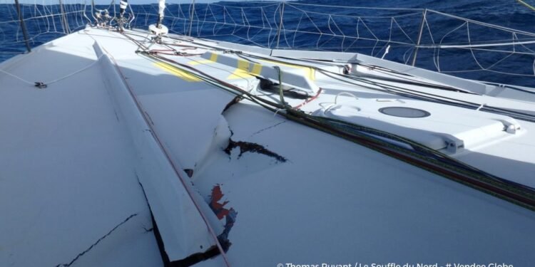 Vendée Globe Sailor in Trouble After Boat Hits Shipping Container Off New Zealand – UPDATE