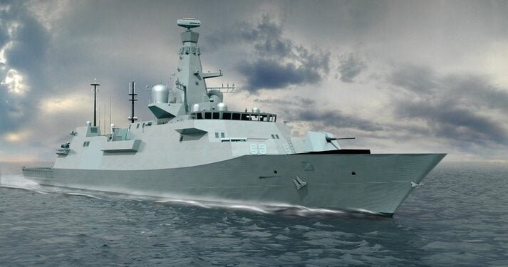Type 26 Global Combat Ship mock up
