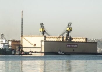 Largest Dry Dock in California Arrives at BAE in San Diego