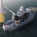 Gray vessel with Seaonics rane and gangway