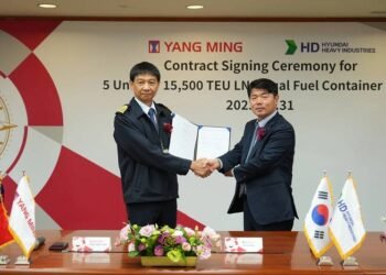 Yang Ming Orders Five Dual-Fuel LNG Container Ships